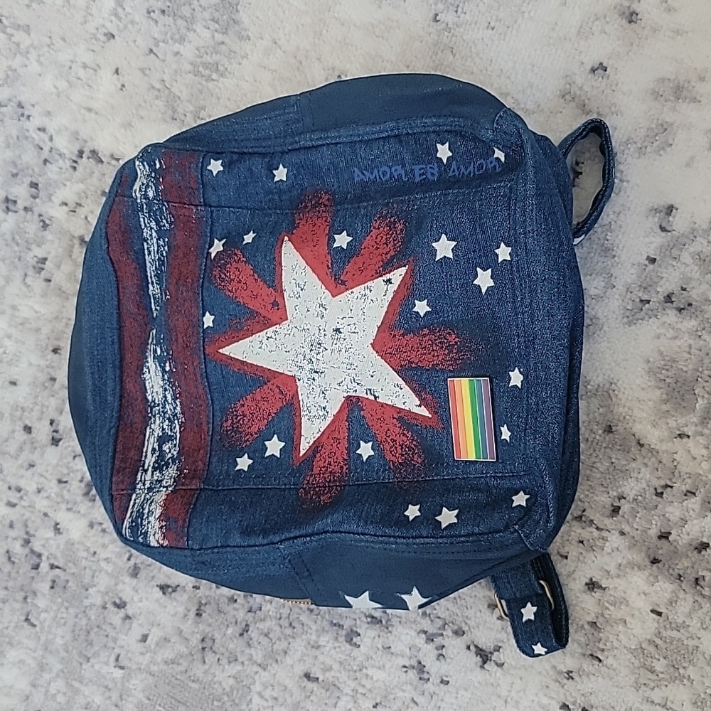 Nwt Disney Parks America Chavez Doctor Strange Pride Denim Backpack